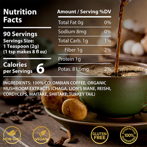 Oem dịch vụ nhãn hiệu riêng Hữu Cơ nấm cà phê cao cấp Colombian nấm bột thủ công bởi có tay nghề cà phê nhà sản xuất - Product Image 6