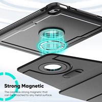 Casing Kulit PU Magnetik dengan Penyangga Putar 360 Derajat yang Dapat Disesuaikan untuk Apple iPad 10th 10.9 Inch dan iPad 11 A16 2025