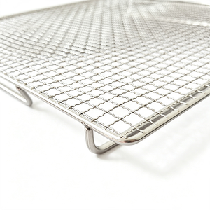 Hoge werktemperatuur, op maat gemaakte bak-/droog-/koelrek <span class=keywords><strong>40x60</strong></span>, BBQ roestvrijstalen dienblad van draadgaas - Product Image 4