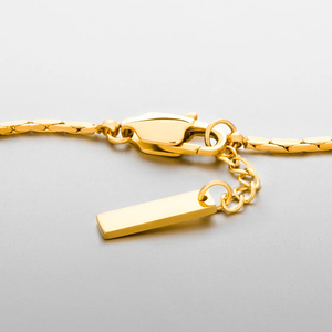 EManco Gioielli Raffinati, <span class=keywords><strong>Bracciale</strong></span> Minimalista Impermeabile in <span class=keywords><strong>Oro</strong></span> 18K, <span class=keywords><strong>Bracciale</strong></span> a Catena in Acciaio Inossidabile 316 per <span class=keywords><strong>Uomo</strong></span> - Product Image 6