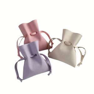 Sac en microfibre de luxe miniature de haute qualité, en velours suédé, petit sac coloré pour bijoux, boucles d'oreilles, montres, pierres précieuses, cadeau recyclable - Product Image 5