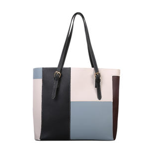 Bolso Tote de Gran Capacidad para Mujer, Diseño Color Block, Estilo Retro, para Llevar al Hombro o Bajo el Brazo, Otoño 2026 - Product Image 6