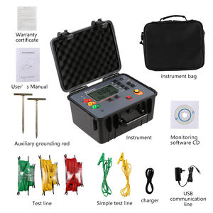 Testeur de résistance à la terre ES3000P version améliorée avec détection de résistance au sol du système de grille d'affichage numérique - Product Image 4