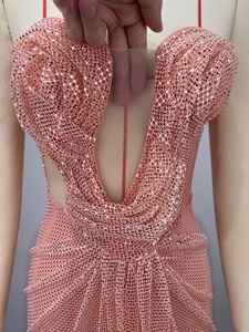 A10847 Thanh Lịch Strapless Không Tay Beading Phụ Nữ Ăn Mặc Sàn Chiều Dài Bóng Gown Với Tự Nhiên Vòng Eo Cho Buổi Tối Bên <span class=keywords><strong>Prom</strong></span> - Product Image 6