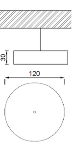 Modern LED Warm White Acrylic IP20 3000K Middle Size Reliable Switch Indoor <b>Ceiling</b> <b>Light</b> - Product Image 3