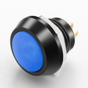 12mm Metal IP65 <b>Push</b> <b>Button</b> <b>Switch</b> Mini <b>Momentary</b> High Head White 2Pin Lock - Product Image 4