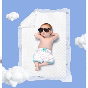 Disposable Breathable Leak-Proof Baby Changing Pad Newborn Diapers Printed Colorful Cotton <b>Bamboo</b> Fiber 60x60cm Adult Use - Product Image 5