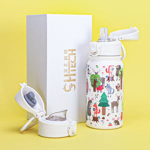 3d Cute Printing 350ml Stainless Steel Water <b>Bottle</b> Double Walled Vacuum Insulated Water <b>Bottle</b> For Kids - Product Image 2