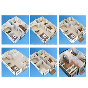 Casa contenedor de acero modular extensible a prueba de terremotos con panel sándwich para uso en edificios de oficinas, escuelas y centros comerciales - Product Image 6