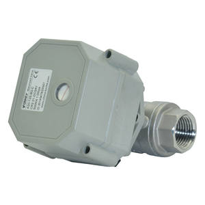 Vanne modulante électrique en acier inoxydable en forme de V, signal analogique 4-20 mA, 1/2 pouce BSP DN15 - Product Image 1