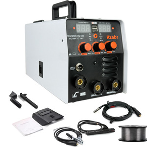 Machine à souder mini multifonction trois-en-un sans gaz, garantie double, 220V, modèle MIG-250 pour acier au carbone métallique - Product Image 3