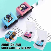 Tampon roulant mathématique à succès pour l'impression de questions de calcul, jouet éducatif préscolaire, outils mathématiques pour enfants avec encre