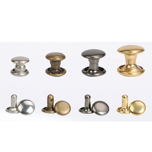 Rivets champignons en laiton personnalisés de haute qualité (multicolores) fabriqués au Vietnam pour sacs, pièces et accessoires spéciaux pour sacs - Product Image 1
