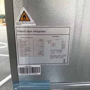Réfrigérateur à portes françaises en acier inoxydable, prêt à être expédié, avec distributeur d'eau, pour la maison - Product Image 4