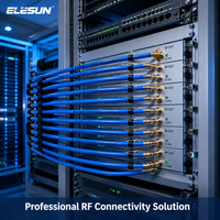 Câble coaxial RF ELESUN série SYV-50 50 ohms, isolation PE solide pour antennes de communication. DM pour les modèles précis et les spécifications personnalisées.