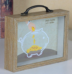 Alcancía <span class=keywords><strong>de</strong></span> Madera Personalizada con Asa para Niños, Linda Alcancía para Niños - Product Image 3