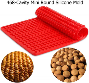 <span class=keywords><strong>Amazon</strong></span> Hot Sale 3 Color 468 Cavity Mini Chocolate Drops Dog Treats Pan Semi Sphere Gummy Candy Round Silicone Mold - Product Image 5