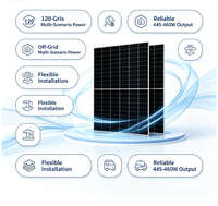 Panneau solaire monocristallin en silicium 445-460W 18V, étanche IP65, montage sur toit, utilisation domestique, service d'installation gratuit LY-460-HT