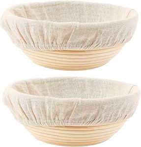 Cesto di prova del pane a lievitazione naturale fatto a mano cesto di prova del pane Banneton con fodera di stoffa ovale cesto di impermeabilizzazione - Product Image 4