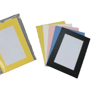 Bán buôn bìa khung gỗ khung gương A4 hình ảnh khung với trắng matboard