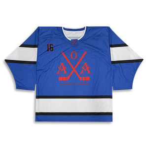 Camiseta de hockey para jóvenes con diseño de logotipo de equipo personalizado de alta calidad, camiseta de hockey deportiva transpirable - Product Image 1