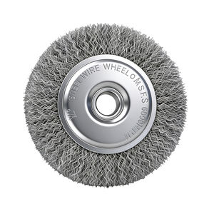 Cepillo de Alambre de Acero de Grado Industrial con Tamaño Personalizable, Diámetro de 300 mm y Cerdas de Acero Inoxidable para Aplicaciones de Pulido - Product Image 3