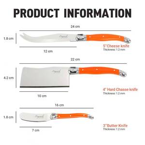 <span class=keywords><strong>Couteau</strong></span> <span class=keywords><strong>Laguiole</strong></span> professionnel, outils à fromage durables, ensemble idéal de 3 couteaux à fromage pour restaurants - Product Image 2