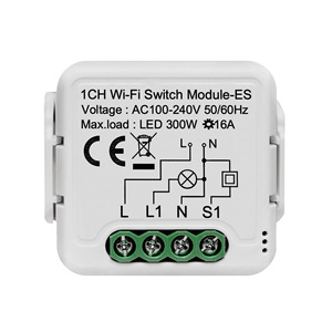 Tuya WiFi Relay Switch Module Dry <strong>Contact</strong> 1 Channel Compatible Alexa <strong>Google</strong> Home Smart Life <strong>App</strong> DC 12/24V AC 100-240V Max 220V - Product Image 1