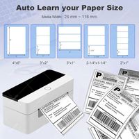 Imprimante d'étiquettes d'expédition thermiques 4x6 100*150 avec USB + Bluetooth pour utilisation en entrepôt express