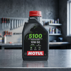 Olio Motore Motul 5100 10W-50 4T per Sistema di Lubrificazione Moto Dual Sport, Modello Nero 104074, Nuovo - Product Image 2