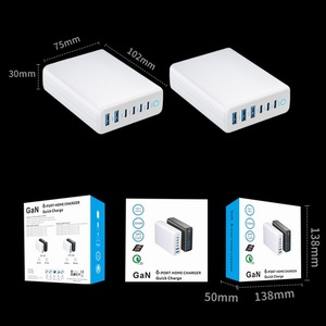 <span class=keywords><strong>Cargador</strong></span> de Escritorio GaN de 200W con 6 Puertos, Carga Rápida PD QC SCP, Multiprotocolo, USB <span class=keywords><strong>Tipo</strong></span> C para MacBook, iPhone, <span class=keywords><strong>Huawei</strong></span>, Xiaomi - Product Image 6