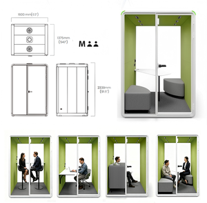 Cabine <span class=keywords><strong>de</strong></span> bureau insonorisée ZUM <span class=keywords><strong>Box</strong></span> Privacy Studio, cabine <span class=keywords><strong>de</strong></span> téléphone, cabine d'isolation acoustique, cabine <span class=keywords><strong>de</strong></span> change pour centre commercial - Product Image 2