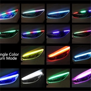 <span class=keywords><strong>Led</strong></span> Strip ánh sáng phổ xe lần lượt tín hiệu RGB màu ban ngày chạy ánh sáng DRL app điều khiển Điều khiển từ xa cho phổ Xe mô hình - Product Image 3