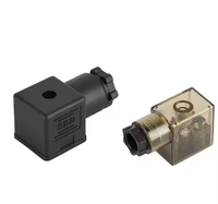 Connecteur de bobine solénoïde étanche 12V 24V CC 11mm MPM DIN 43650 Forme A Forme B Forme C Femelle 3 broches DIN43650B
