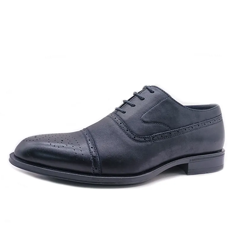 Herren Business Kleid Schuhe Echtes Leder Spitz schuhe Oxford Walking Style Abendkleid Hochzeits feier Schuhe