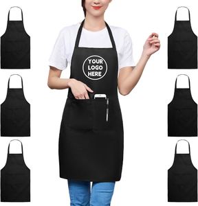 Tablier unisexe personnalisé en polyester durable avec poche, idéal pour le personnel de supermarché, événements promotionnels, vente en gros - Product Image 1