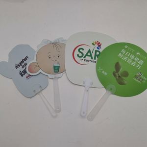 Abanicos Sublimables en Blanco, Impresión a Doble Cara, Abanico de Plástico Publicitario con Forma de Corazón, Abanico de Mano de Plástico Personalizado - Product Image 4