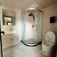 Cabane Apple préfabriquée de luxe, moderne et intelligente, structure de maison modulaire miniature avec salle de bain et salon, étanche, pour complexe hôtelier et séjour en famille