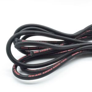 เชือกยางยืดแบบหนา 0.8 มม. ยาว 20 มม. สีดำ ผลิตจากยางลาเท็กซ์เคลือบไนลอน สำหรับงานกลางแจ้ง ของใช้ในบ้าน สิ่งทอ และรองเท้า - Product Image 5