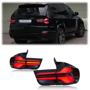 Nouveaux <span class=keywords><strong>feux</strong></span> arrière LED pour BMW X5 E70/F15 2007-2018, mise à niveau <span class=keywords><strong>avec</strong></span> <span class=keywords><strong>clignotants</strong></span> dynamiques, <span class=keywords><strong>feux</strong></span> de freinage et de recul, 100% étanches, Plug+Play - Product Image 1
