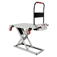 Plataforma Elevadora de Tijera de Descarga, Carro de Plataforma Plana Móvil Manual, Carretilla Elevadora Hidráulica Manual: Altura Ajustable, Resistente