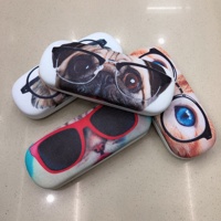 Offre Spéciale mignon chien et chat motif étui à lunettes en cuir PU matériel boîte à lunettes optiques pour lunettes de soleil