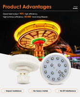 Promotion : Lumières LED 60MM AC24V IP65 SMD 3535 pour Manèges et Parcs d'Attractions, Corps en Plastique