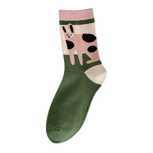 Jingwen OEM <span class=keywords><strong>Crazy</strong></span> Funny Imprimé Crew Chaussette pour hommes et femmes Respirant Tricoté Nouveauté Hip Hop Dog Lover Gift Cute Dog Pattern - Product Image 2