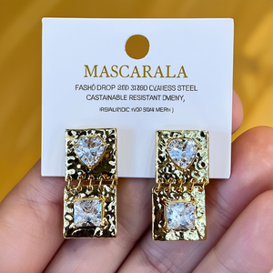 Pendientes de Moda con Baño de Oro PVD, Acero Inoxidable 316L, Joyería Sostenible y Resistente - Product Image 2