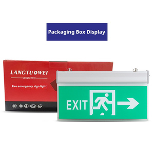 Lámpara de Seguridad con Indicación de Evacuación, <span class=keywords><strong>Luz</strong></span> Acrílica Colgante Verde, Señal de Salida de <span class=keywords><strong>Emergencia</strong></span>, Venta al Por Mayor - Product Image 6