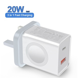Pd20w qc18w Anh cắm USBA loại C sạc & <span class=keywords><strong>Adapter</strong></span> sạc nhanh cho không dây tương thích với Apple xem loạt sạc - Product Image 1