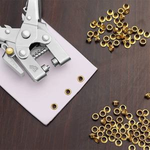 High-End 400 <b>Sets</b> of 11 Color 5mm Metal Cable Ring <b>Set</b> Eyelet <b>Punch</b> Pliers Corns Hole Installation Tools Pliers Eyelet Pliers - Product Image 6