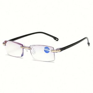 Gafas de Lectura con Montura TR 90 Sin Aro para Presbicia e Hipermetropía, Novedad 2021, Gran Venta, con Protección Contra Luz Azul - Product Image 4