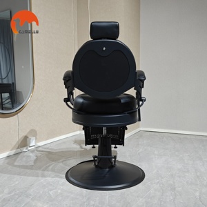 Sillón de <span class=keywords><strong>Barber</strong></span>í<span class=keywords><strong>a</strong></span> Vintage Negro, Sillón de Peluquerí<span class=keywords><strong>a</strong></span> Reclinable para Estación de <span class=keywords><strong>Barber</strong></span>í<span class=keywords><strong>a</strong></span>, Sillón de <span class=keywords><strong>Barber</strong></span>í<span class=keywords><strong>a</strong></span> Resistente con Bomba para Hombres - Product Image 5